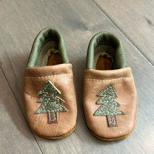 COPY - Starry Night Design Baby Leather Loafers